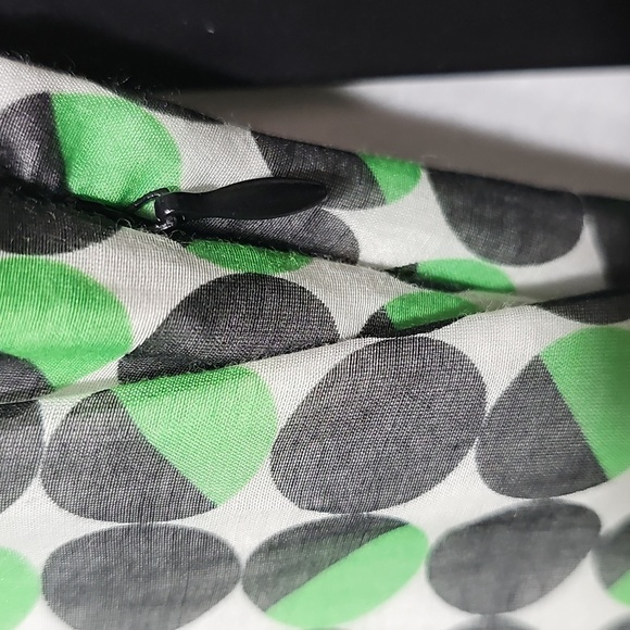 Marella Green Polka Dot Long Sleeve Lined Dress Size 2 - Picture 6 of 12
